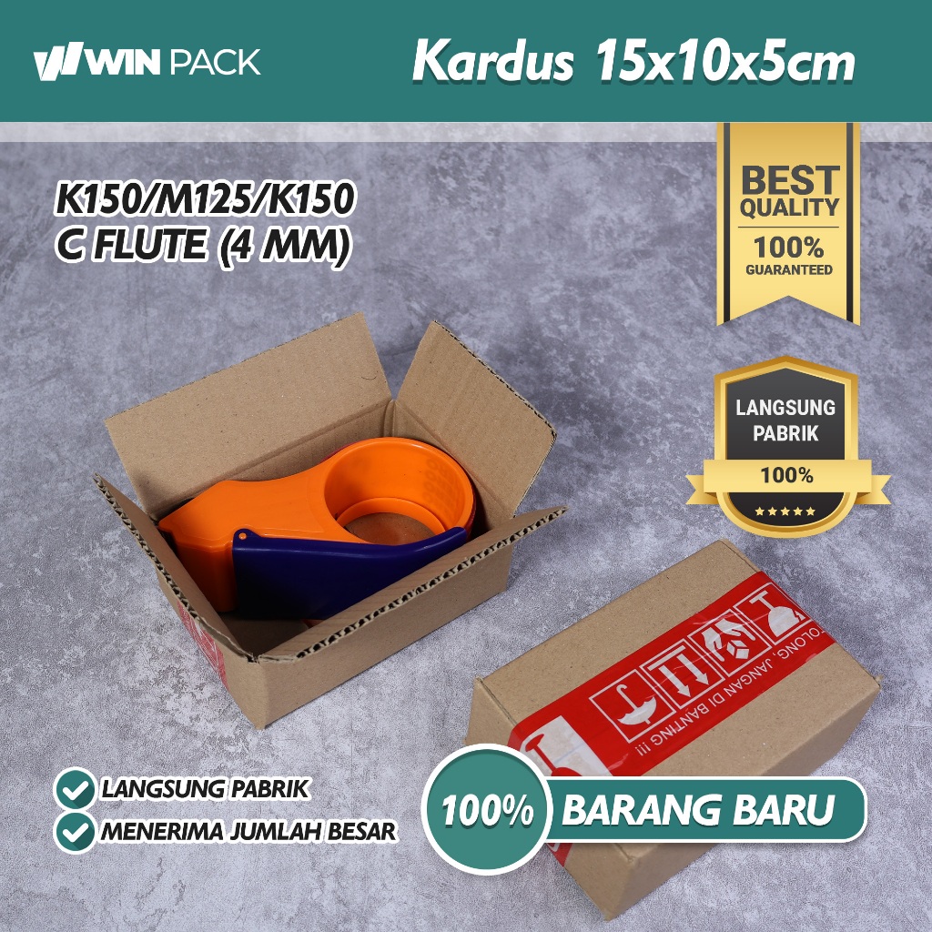 

(Isi 10 Pcs) Kardus Karton Box Packing Polos | 15x10x5 cm | Polos