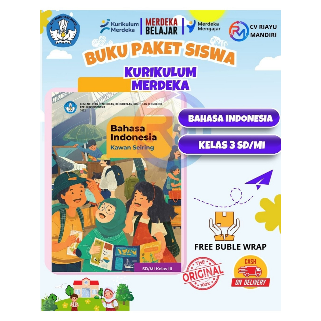 

Buku Paket Bahasa Indonesia Kelas 3: Kawan Seiring SD Kurikulum Merdeka