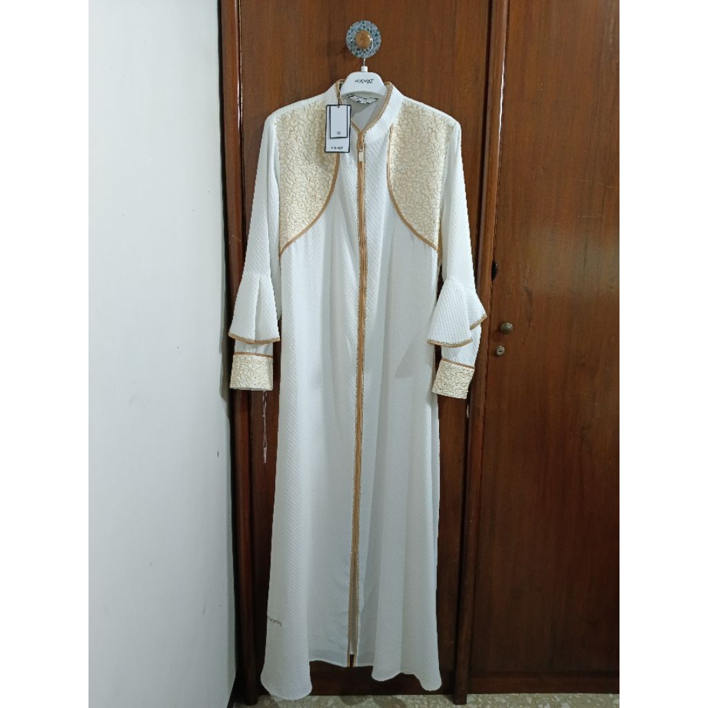 Hikmat Divine Frame / Hikmat Abaya White / Abaya Hikmat Putih
