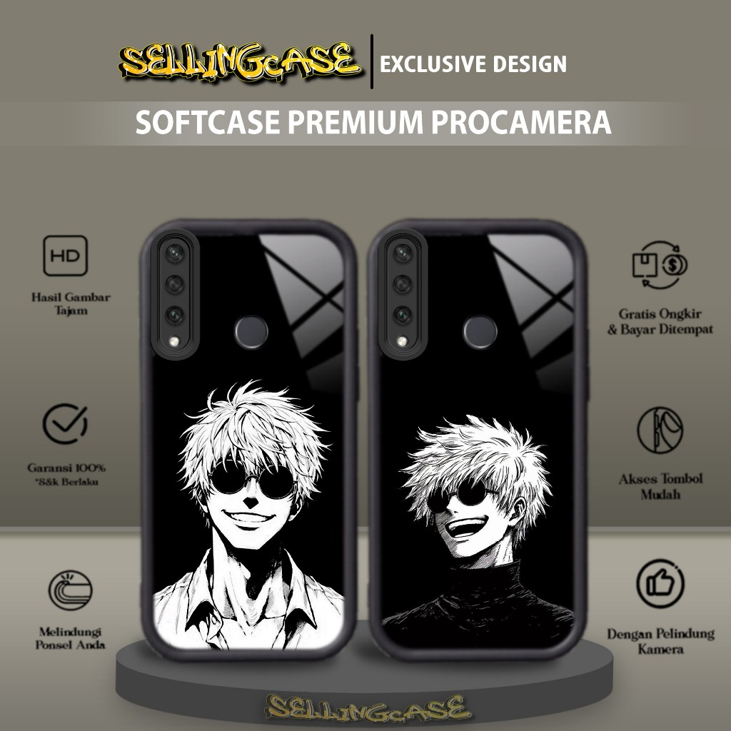 Case Premium Compatible For HUAWEI Y6P 2020 Motif [ GJO ] Casing Softcase Glossy Anti Jamur