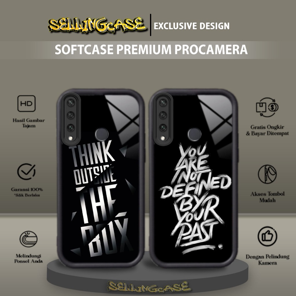 Case Premium Compatible For HUAWEI Y6P 2020 Motif [ QTS ] Casing Softcase Glossy Anti Jamur