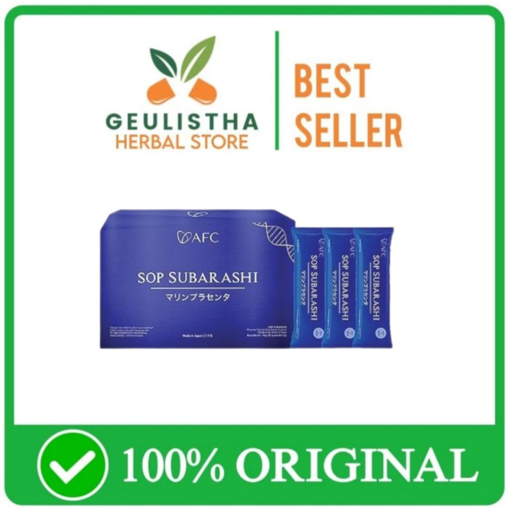 SOP SUBARASHI AFC (100% Original) Bpom Halal | SOP Subarashi 1 Box isi 28 Sachet