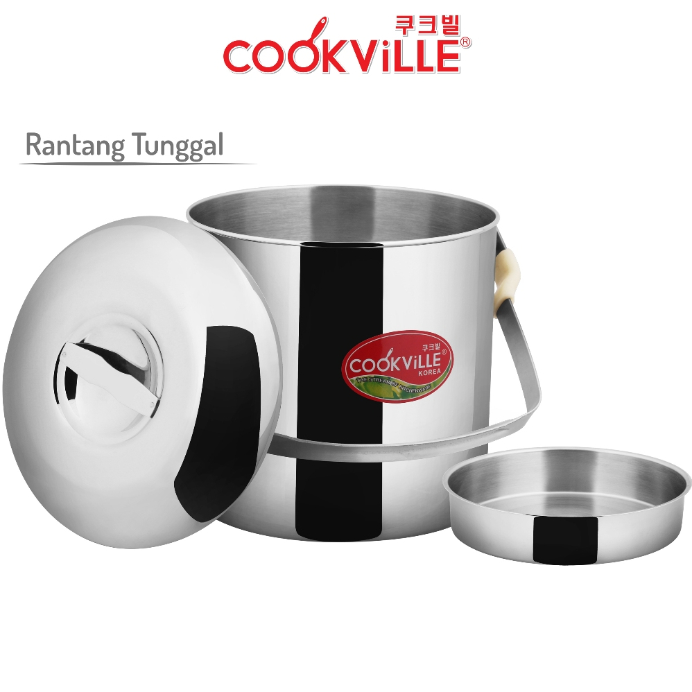 Rantang Tunggal Stainless / Rantang Tunggal Stenlis / Rantang Tunggal 12cm 14cm 16cm COOKVILLE CKB