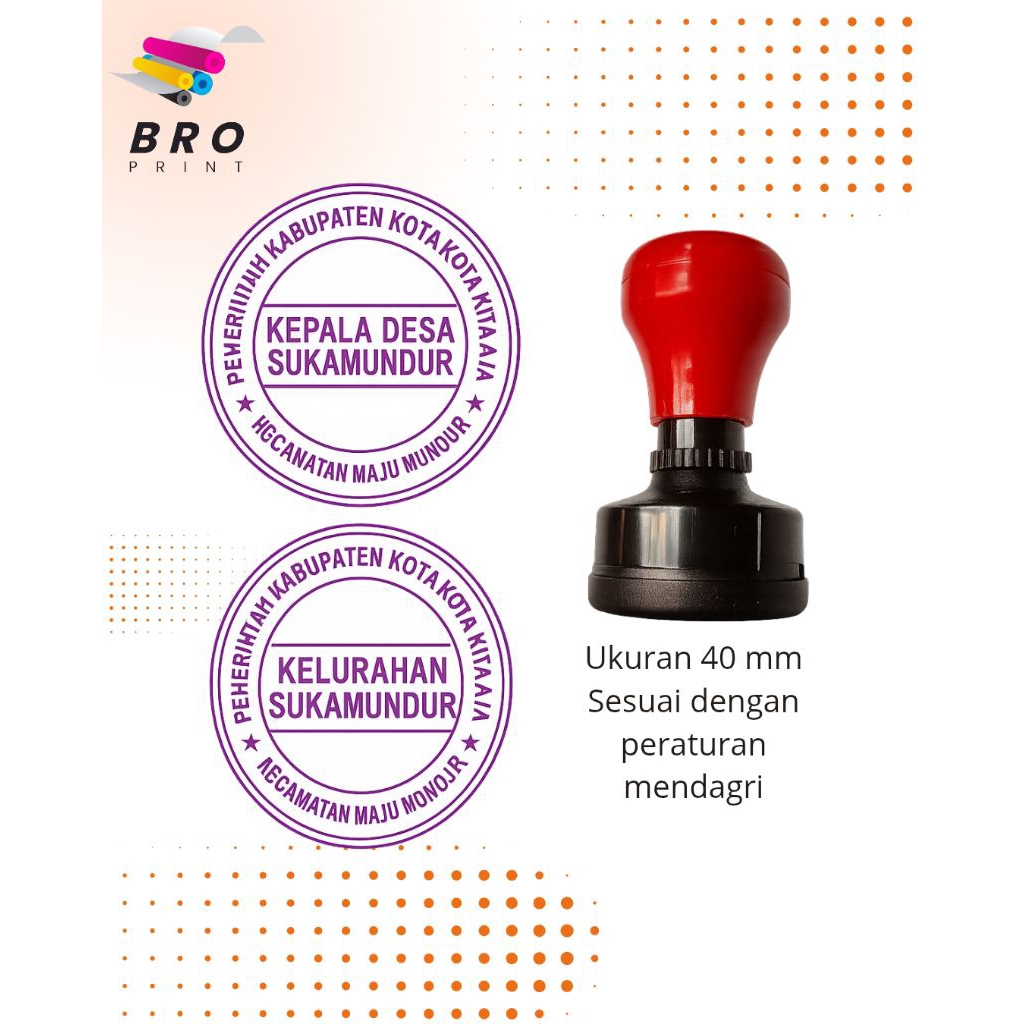 

Stempel Dinas / Stempe Desa / Stempel Custom/ Stempel Flash Otomatis