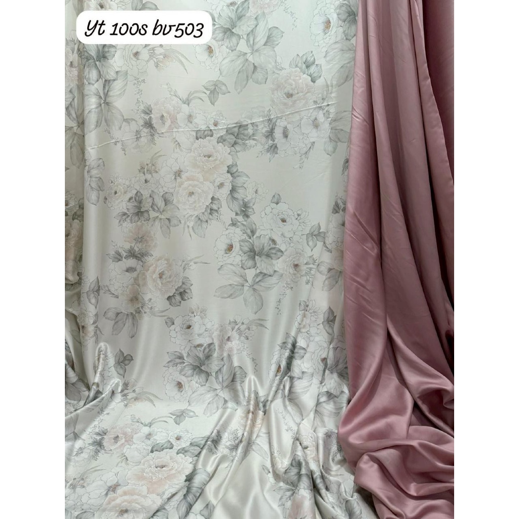 Jual Kain Sutra Tencel 100s Bamboo Organic Meteran Motif