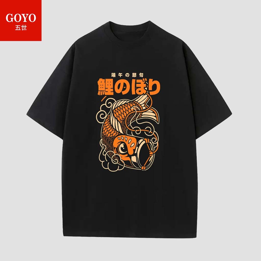 GOYO Kaos Distro Pria Koi No Bori Tshirt Jepang, Cotton Combed Size S-M-L-XL-XXL