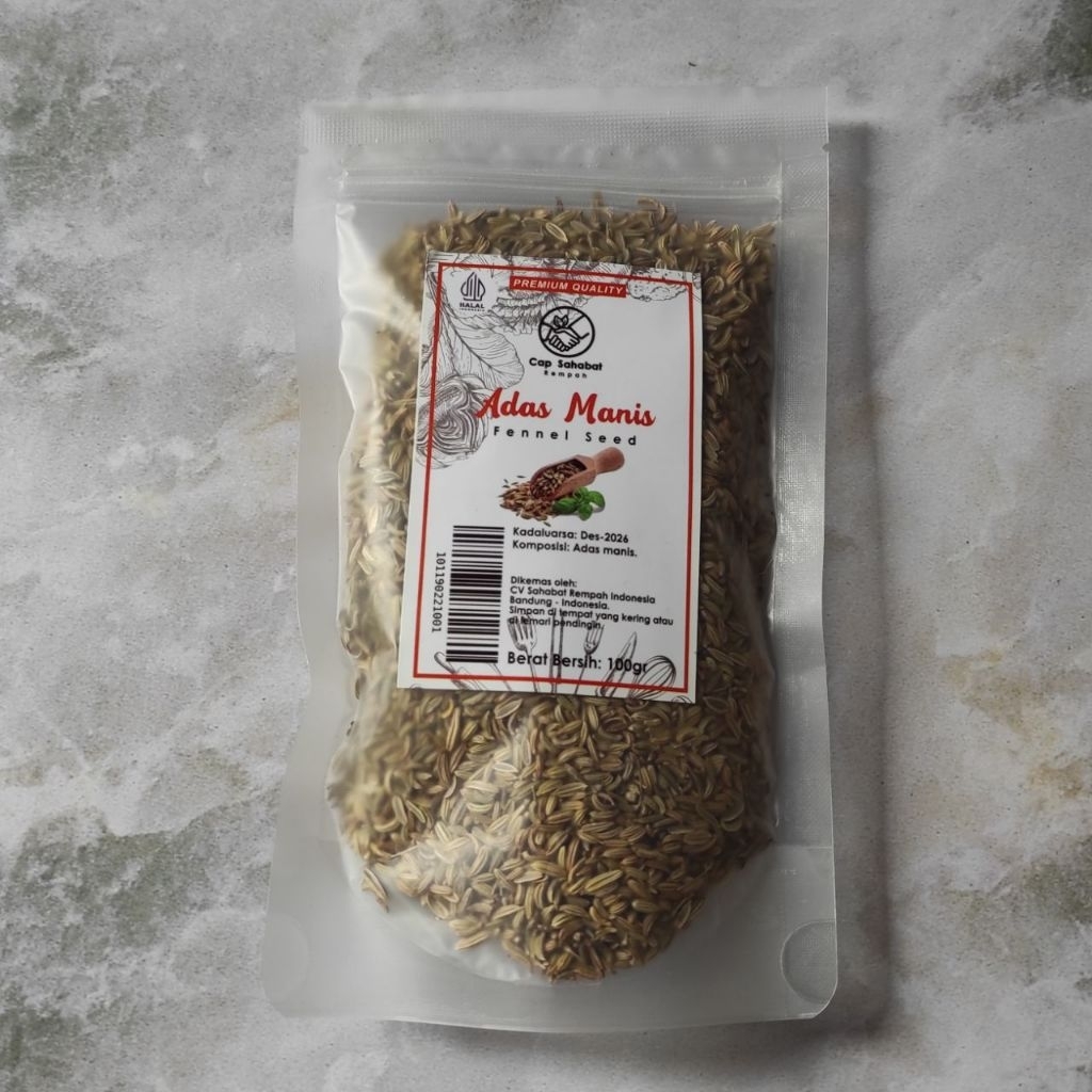 

Rempah Adas Manis 100gr / Fennel Seed - Rempah JSR / Nora Healthy Food