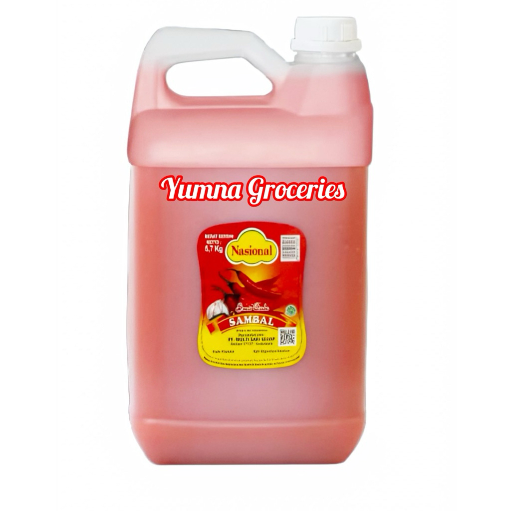 

[Lebih Hemat] Sambal Nasional Jerigen 5,7 kg – Sambal Pedas Premium Horeka / Restoran / Catering