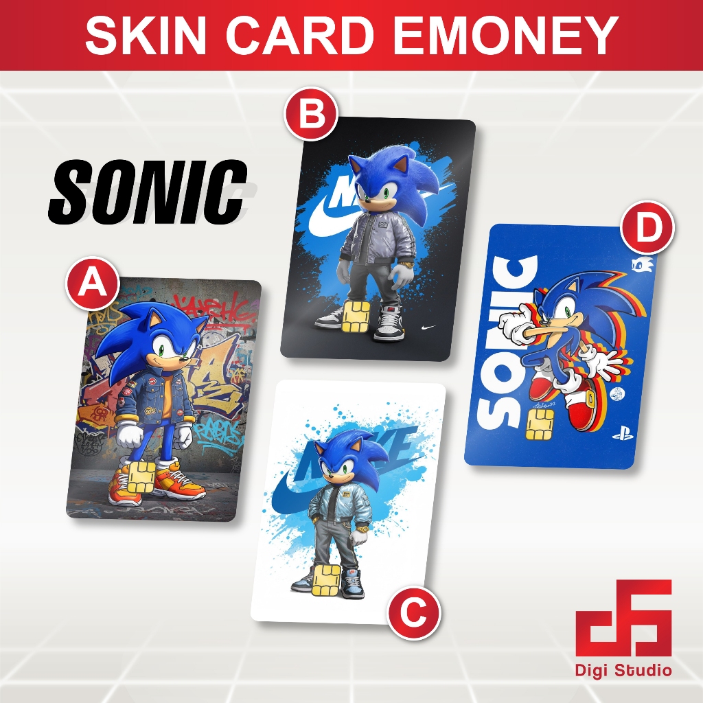 

Digi Studio - Skin Card Sonic Hedgehog - Emoney / Flazz / ATM / Credit Card