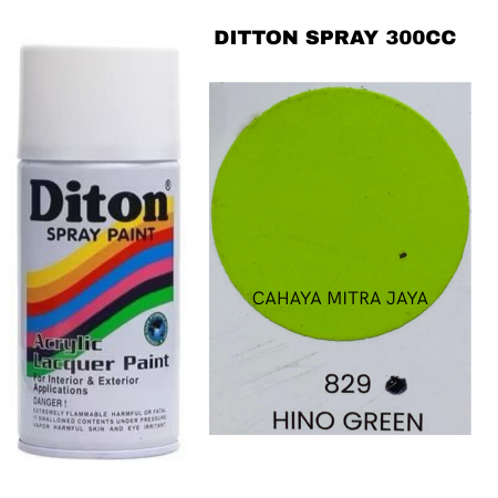 Pilox Cat Semprot Diton Spray Paint Hino Green 829 300CC Warna Hijau Tua Glossy