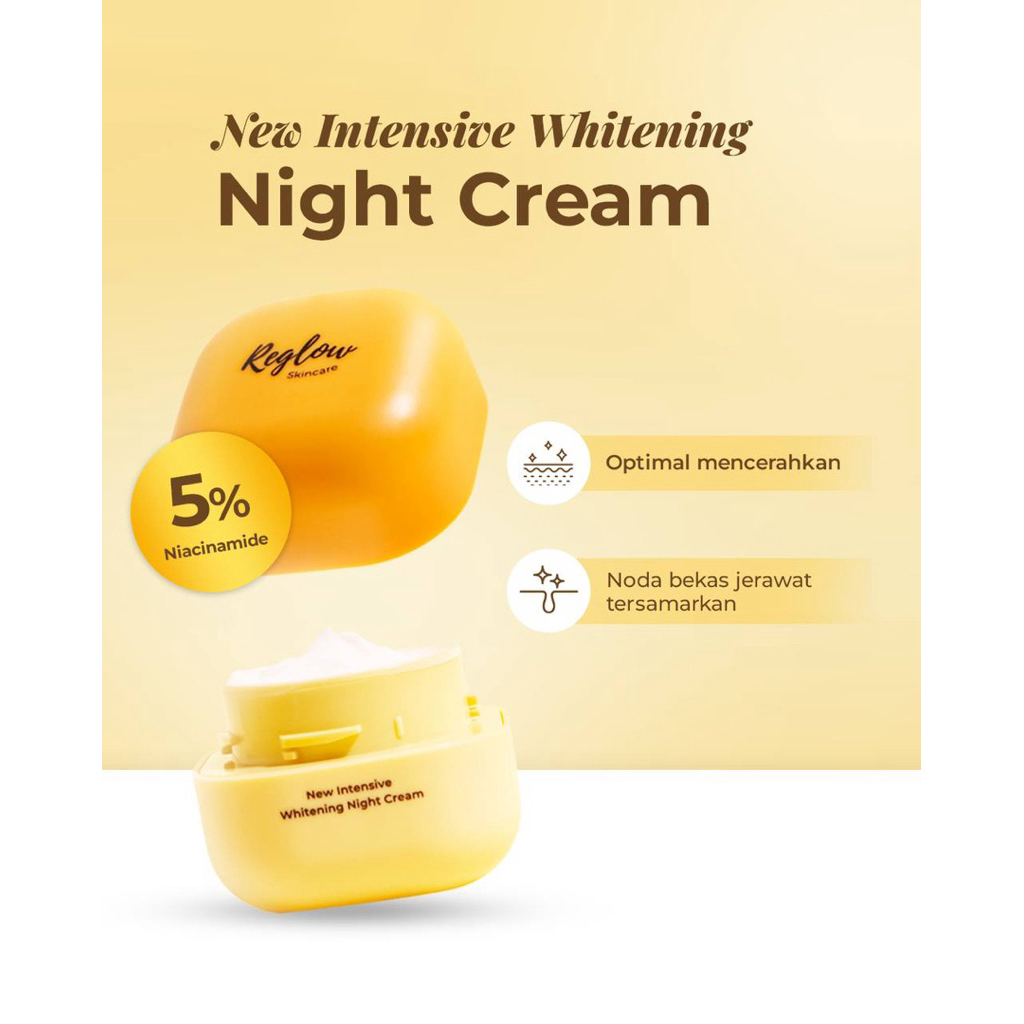 cream malam reglow/ reglow  intensive whitening night cream