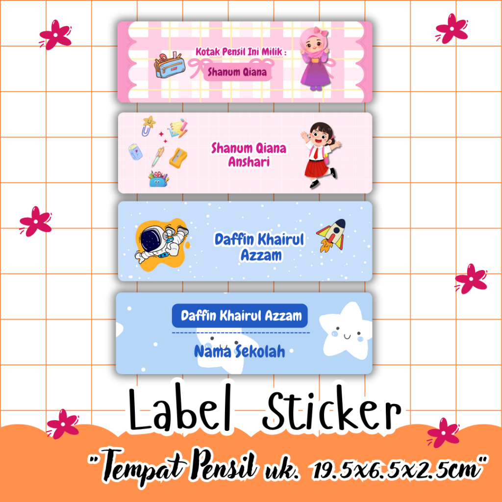 

meliarsdna.craft〡Tempat Pensil Custom Nama dan Tulisan 〡Ukuran 19.5 x 6.5 x 2.5 cm