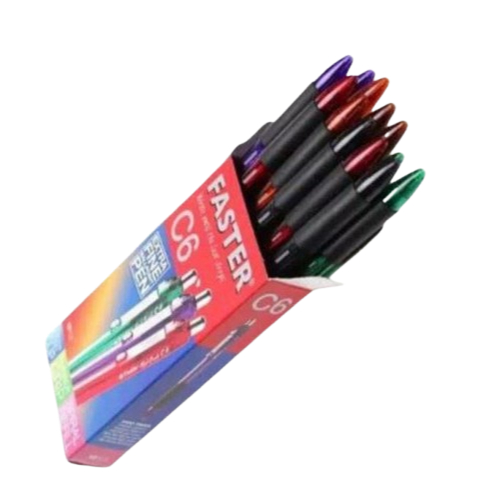 

Pulpen Faster C6 0.5mm Hitam Bolpoin Ballpoint Extra Fine