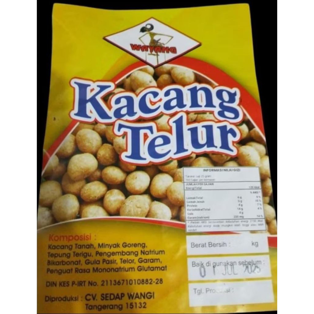 

KACANG TELUR SUPERNUT 500gr