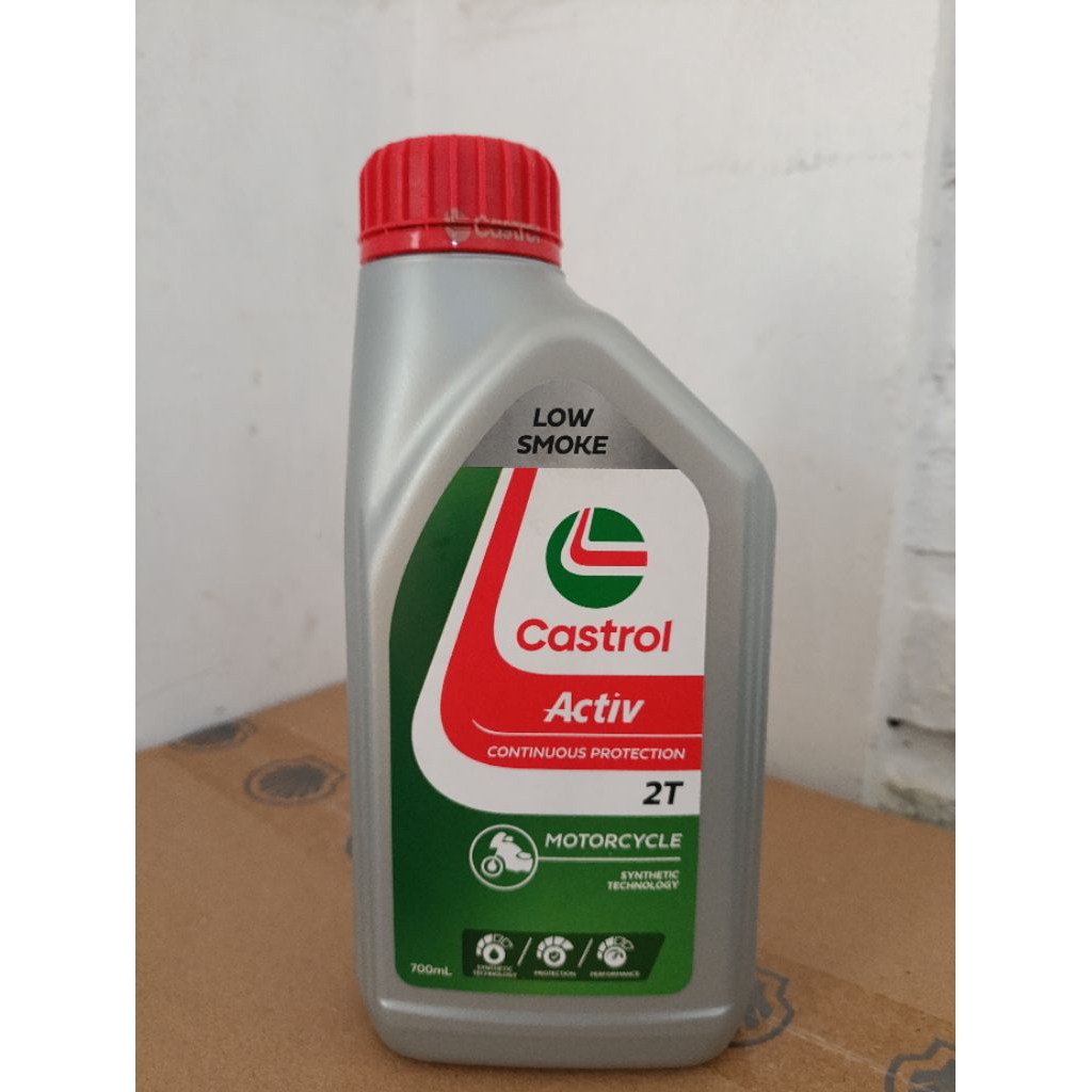 OLI CASTROL ACTIVE 2T LOW SMOKE CASTROL LOW SMOKE 2T OLI SAMPING CASTROL 2T 700ML