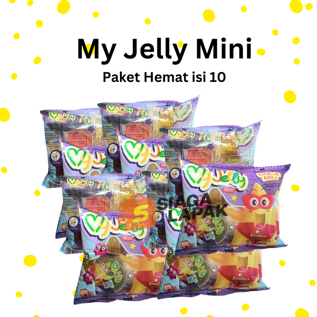 

PAKET 10 PCS My Jelly 70gr Mini Jeli Nata De CocoWong Coco [BELI BANYAK LEBIH MURAH]