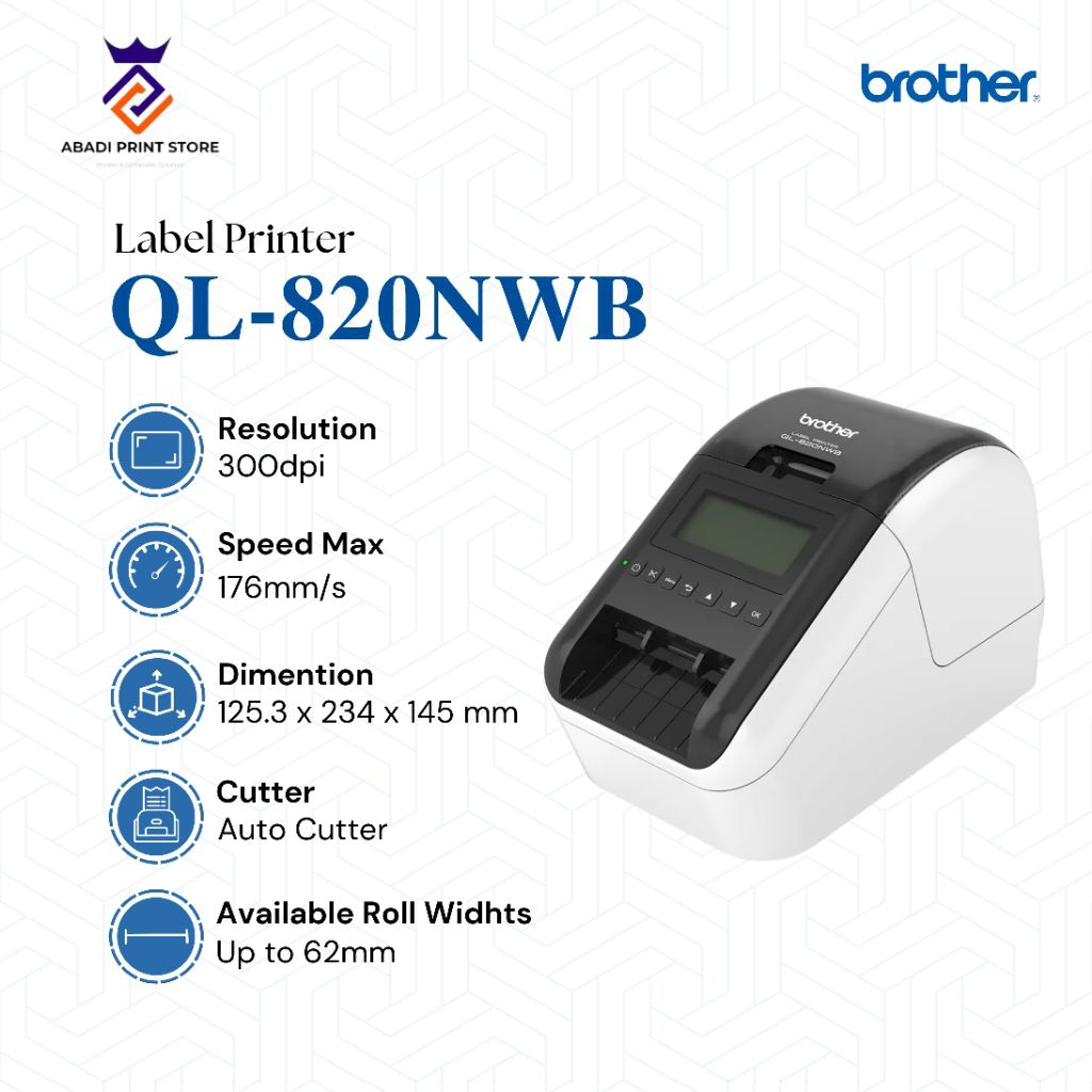 

Printer Label Brother QL-820 NWB