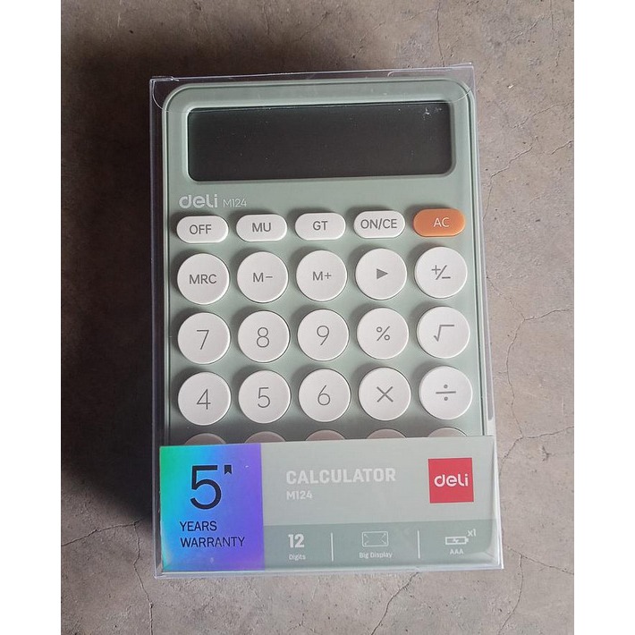 

[5046793] KALKULATOR EM124 GREEN DELI