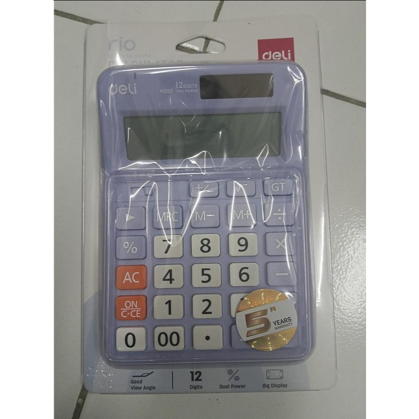 

[5046796] KALKULATOR EM210F BLUE DELI