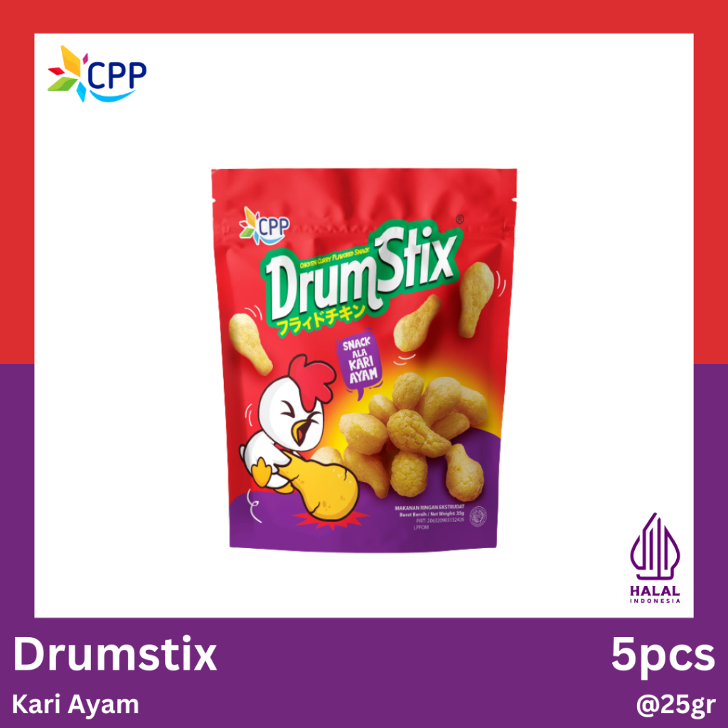 

DRUMSTIX @5pcs - Snack Jagung Rasa Kari Ayam