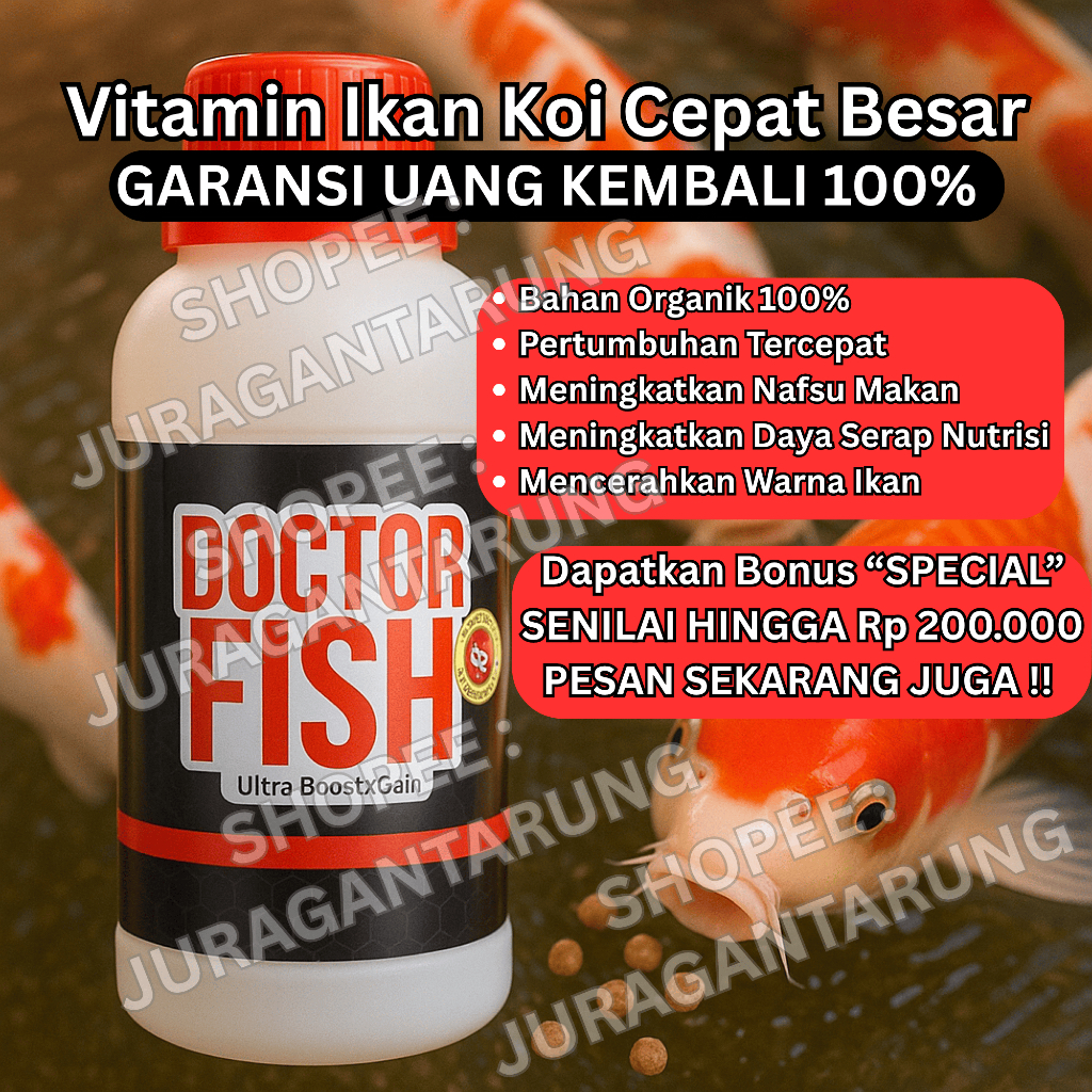 [BEST SELLER TERCEPAT],Vitamin Ikan Koi,Vitamin Ikan Koi Agar Cepat Besar,Vitamin Ikan Koi Yang Bagu