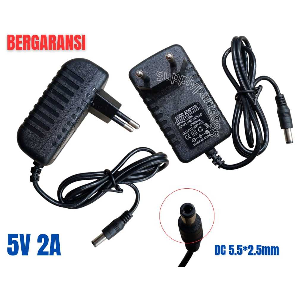 AC/DC ADAPTER 5V 2A 5.5*2.5MM Model 0520 Android Tablet Switching Power Supply NEW