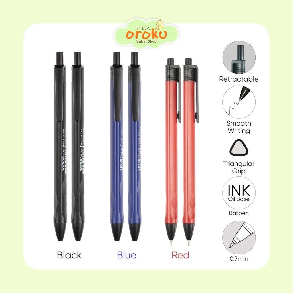 

JOYKO BALLPEN HITAM BP-338 / PULPEN / ALAT TULIS