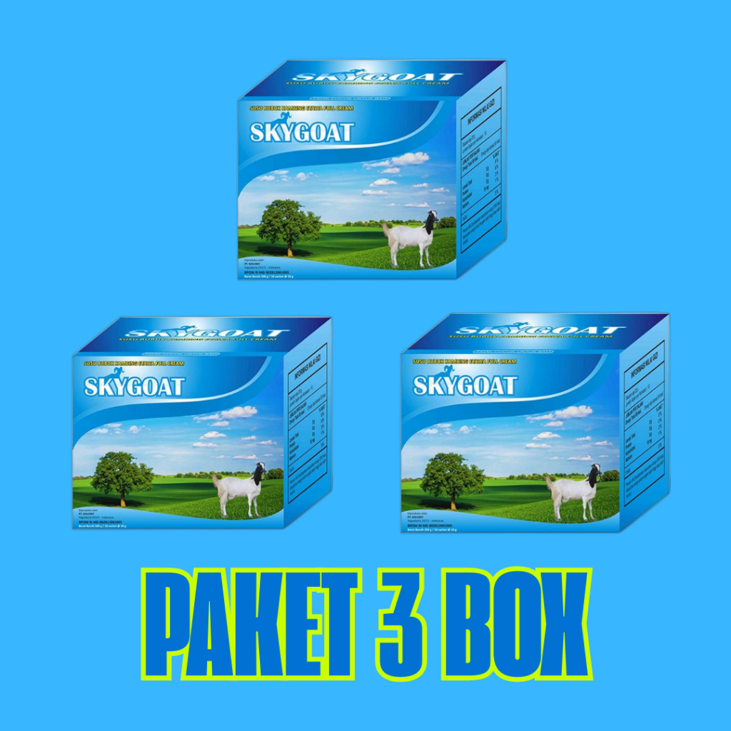 

PAKET 3 BOX Susu Kambing Etawa Rasa Original Perbox Isi 10 Sachet