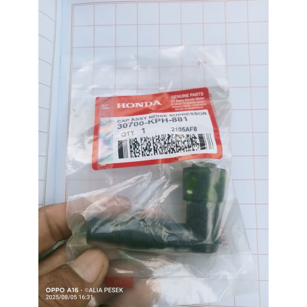 cangklong busi/tutup busi honda supra x, supra fit,new grand, karisma, KPH kendaraan mesin motor cyc