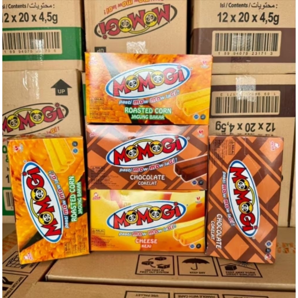 

Momogi Chocolate|Cheese Keju|Roasted Corn @4.5gx12box/Dus