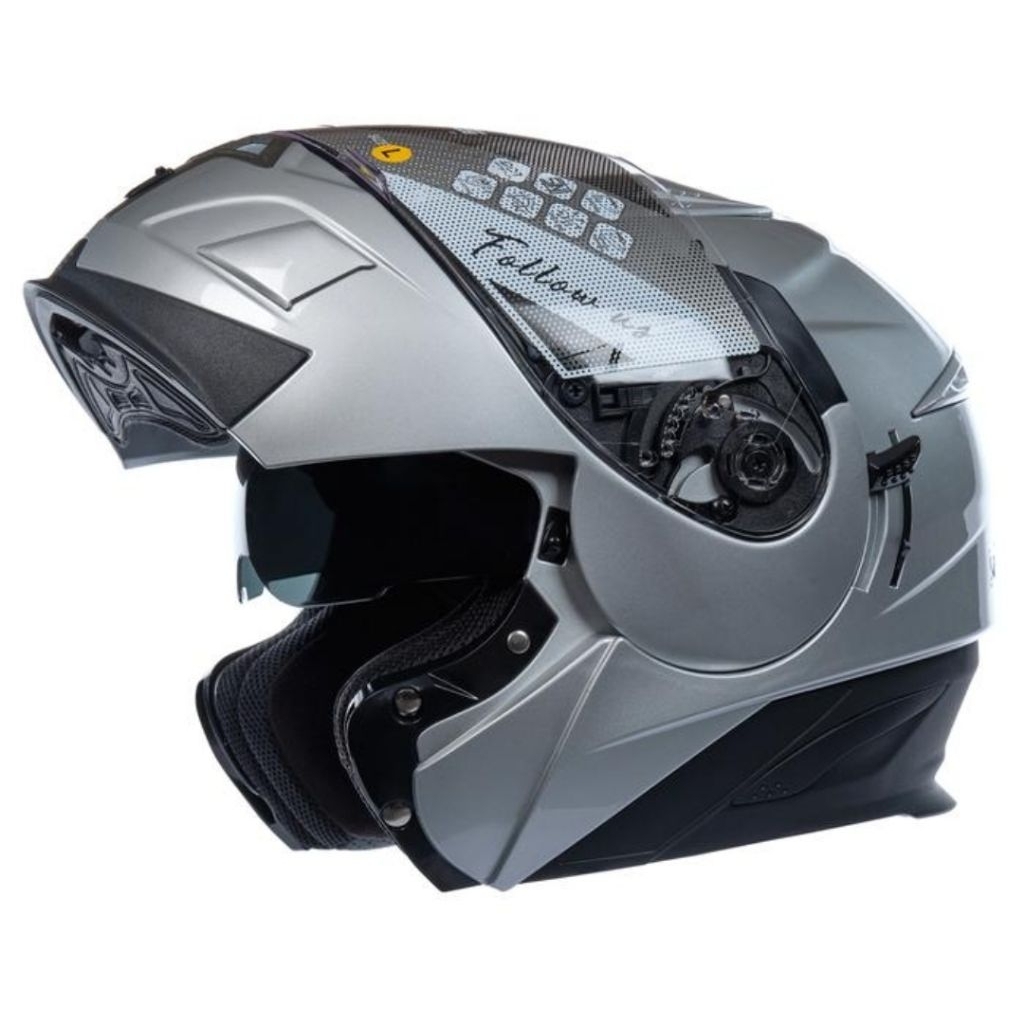 HELM ZEUS 3020 SILVER MODULAR GRAND TOURING FULLFACE