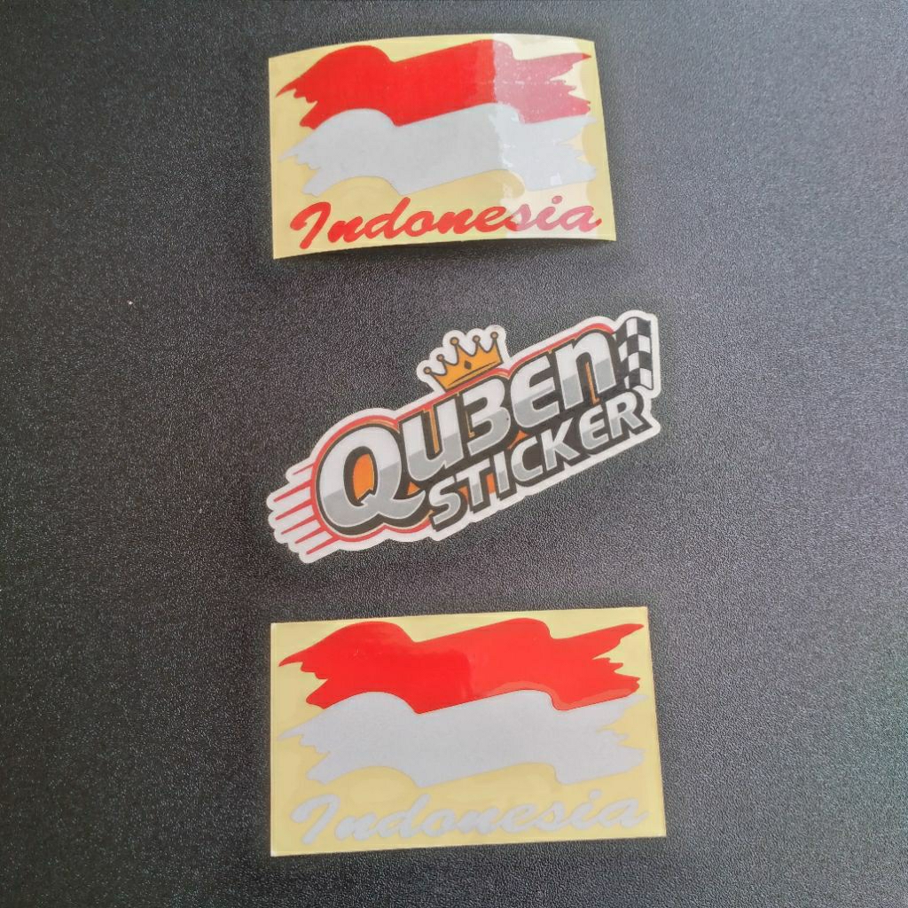 

Sticker Stiker Bendera Indonesia Kibar Cutting
