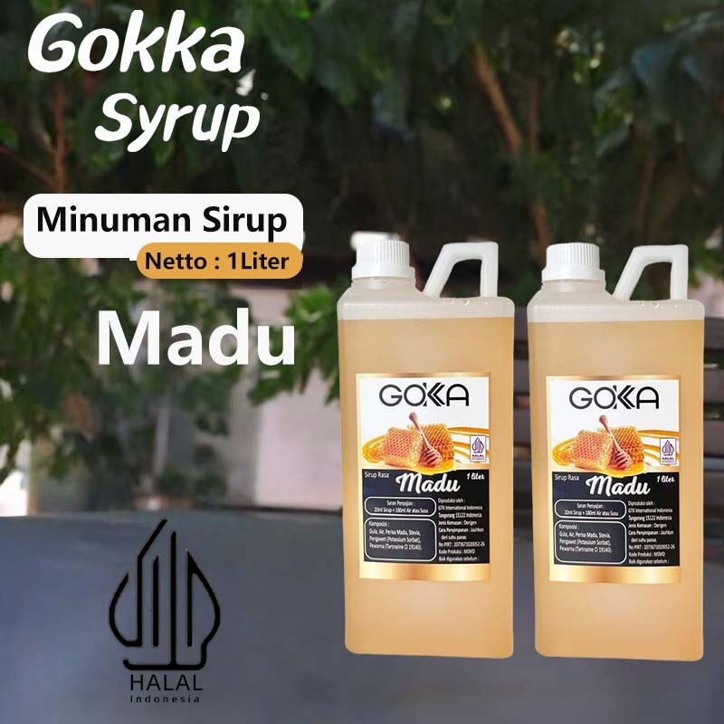 

GOKKA Sirup Minuman Rasa Madu 1L Syrup / Madu Juice