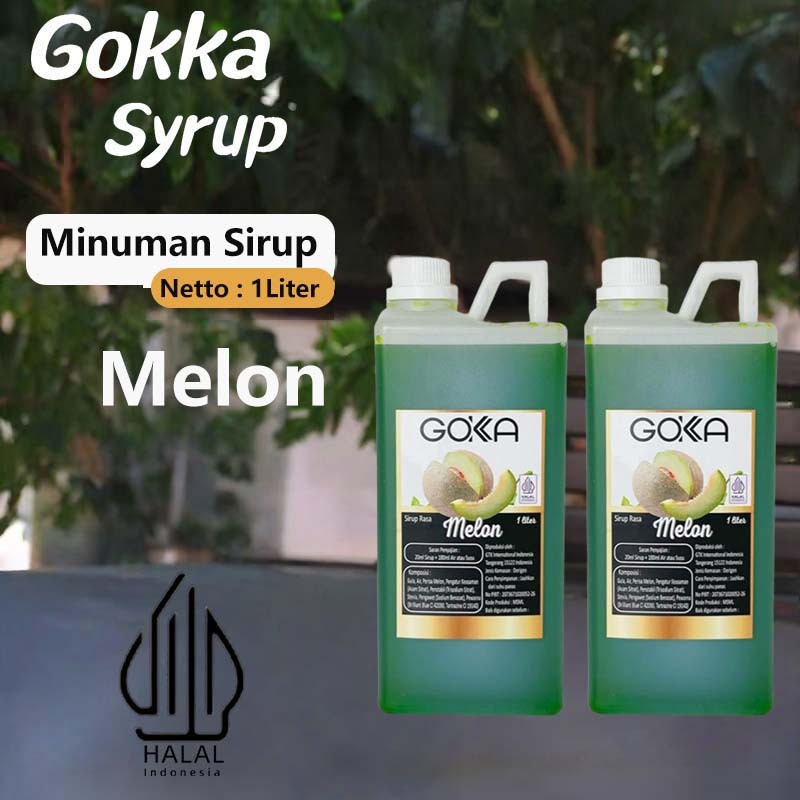 

GOKKA Sirup Minuman Rasa Melon 1L Syrup / Melon Juice