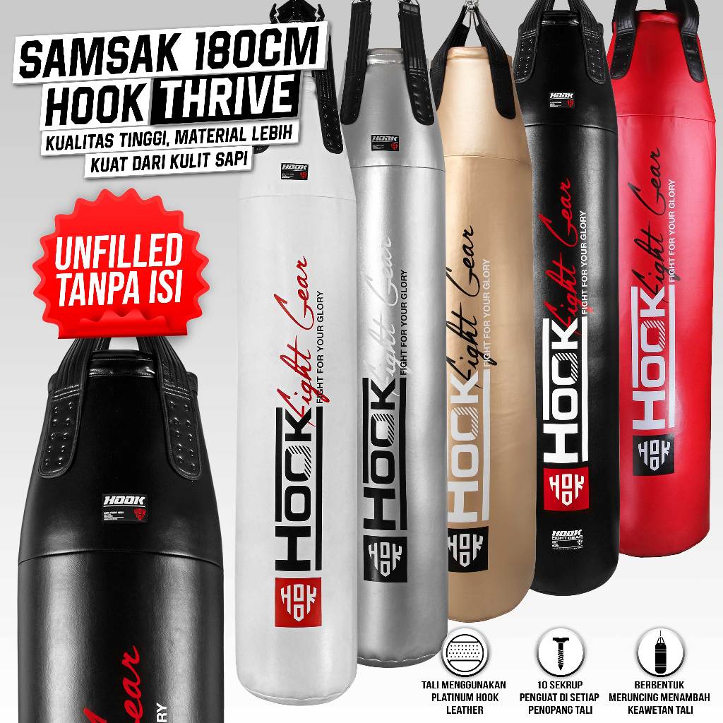 Samsak Tinju 1.8 Meter Hook, Samsak Gantung, Samsak Tinju Gantung, Sansak Tinju, Sandsack, Samsak Ti