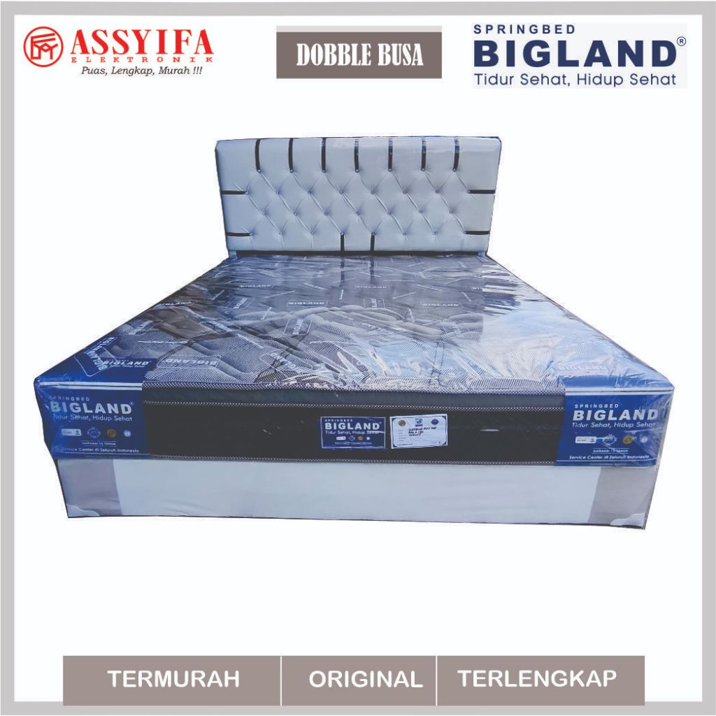 SPRINGBED BIGLAND PLUSH STOP SERIES GARANSI RESMI | SPRINGBED DOUBLE BUSA GARANSI 15 TAHUN