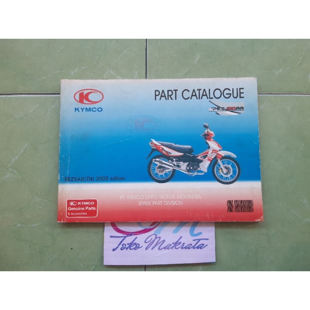buku pedoman katalog suku cadang motor Kymco SPIKE 120 RR