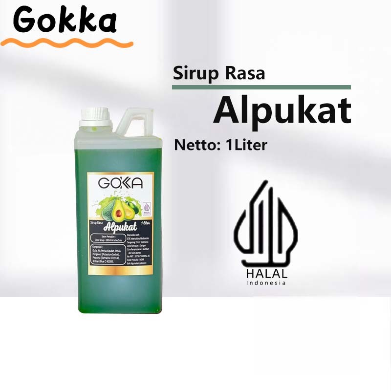 

Gokka Alpukat Sirup Minuman 1L - Alpukat Flavor Syrup / Sirup Alpukat