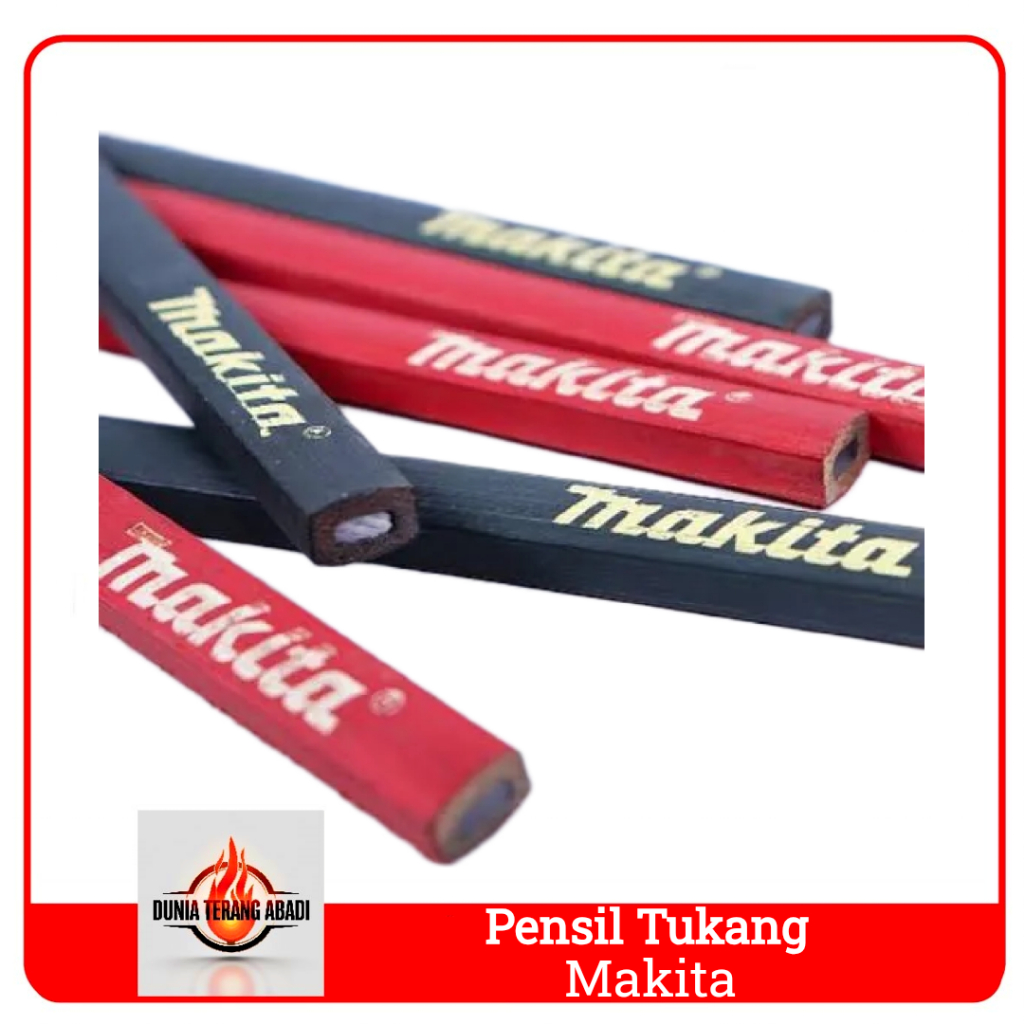 

Pensil Tukang Kayu Bangunan MAKITA 1 Kotak Isi 144 Pcs