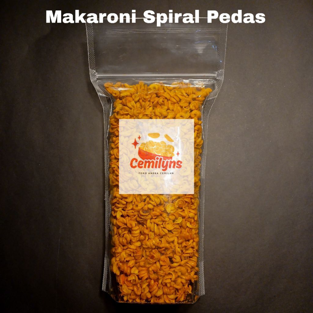 

Cemilyns Makaroni Spiral Pedas Viral 1 kg - Makanan Snacks Crunchy dengan Rasa Premium & Bumbu Khas Spesial