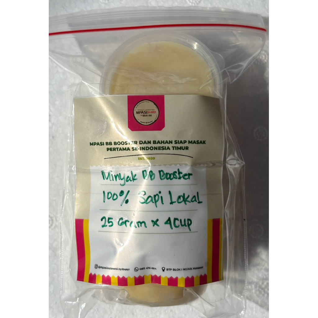 

BB BOOSTER 100% MINYAK MPASI LEMAK HEWANI