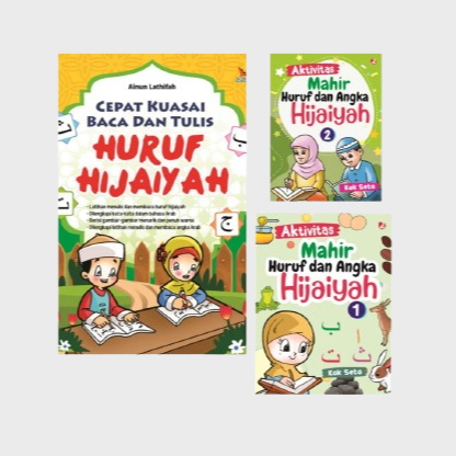 Paket Buku Anak, Buku Anak Murah, Hijaiyah, Mahir Hijaiyah, Huruf Dan Angka Hijaiyah Terapibuku Ori