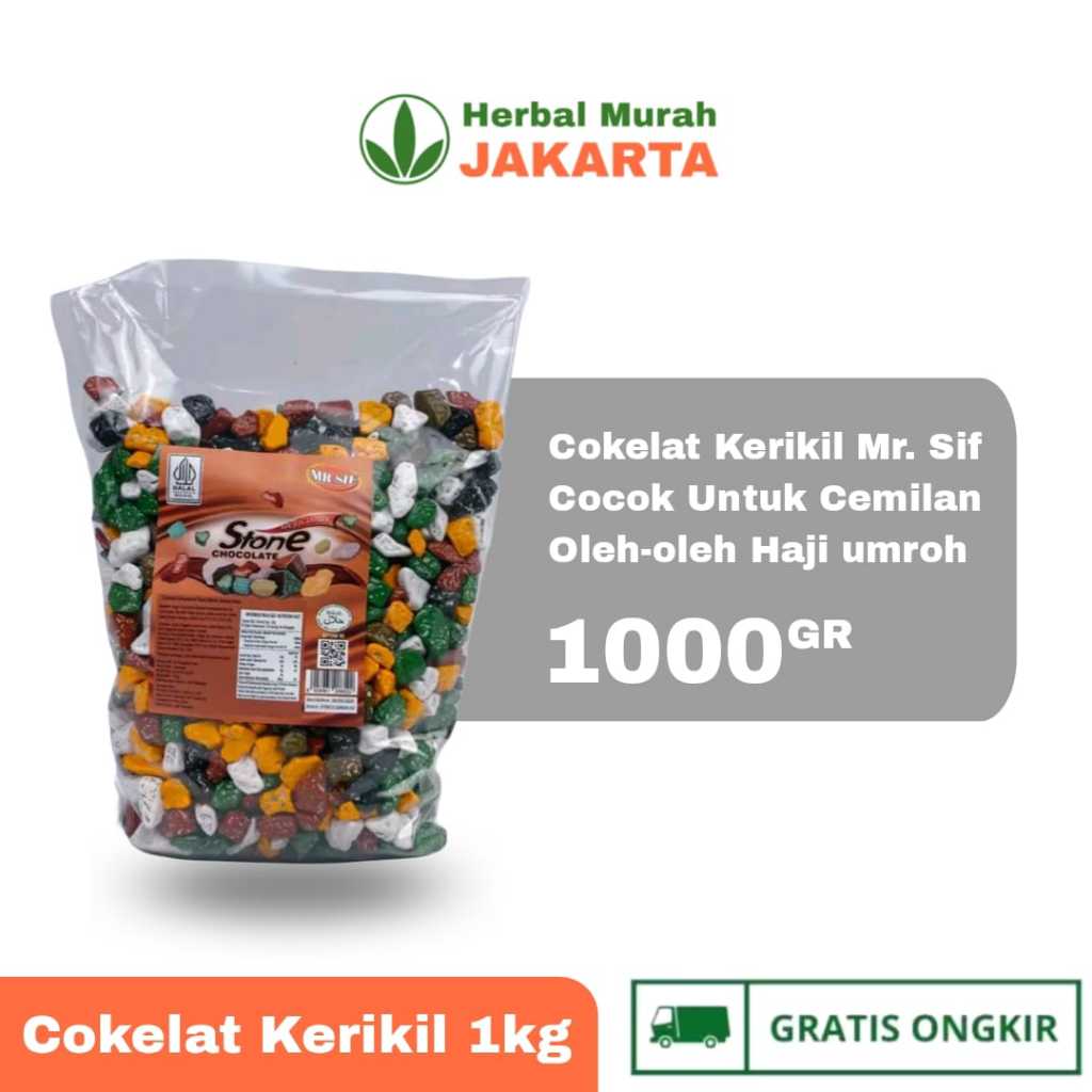 

Coklat Kerikil Arab MR.SIF - Stone Chocolate 1kg Cokelat Batu Stone