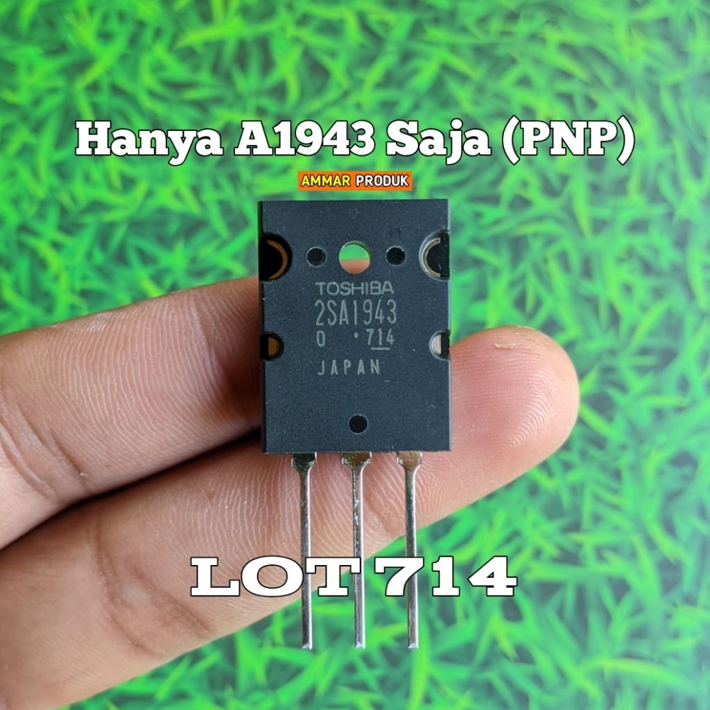 Transistor Toshiba 2SA1943 Saja Lot 714 (PNP) Atau Sebelah Original Japan TR Toshiba Sebelah