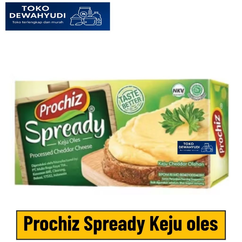 

Prochiz Spready keju Oles kemasan 160 Gr