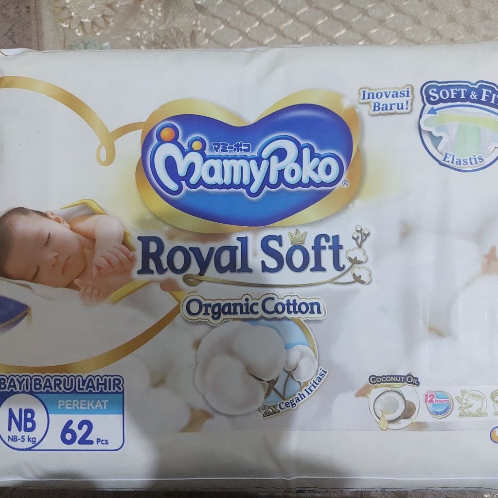 Mamypoko Royal soft newborn perekat 62pcs