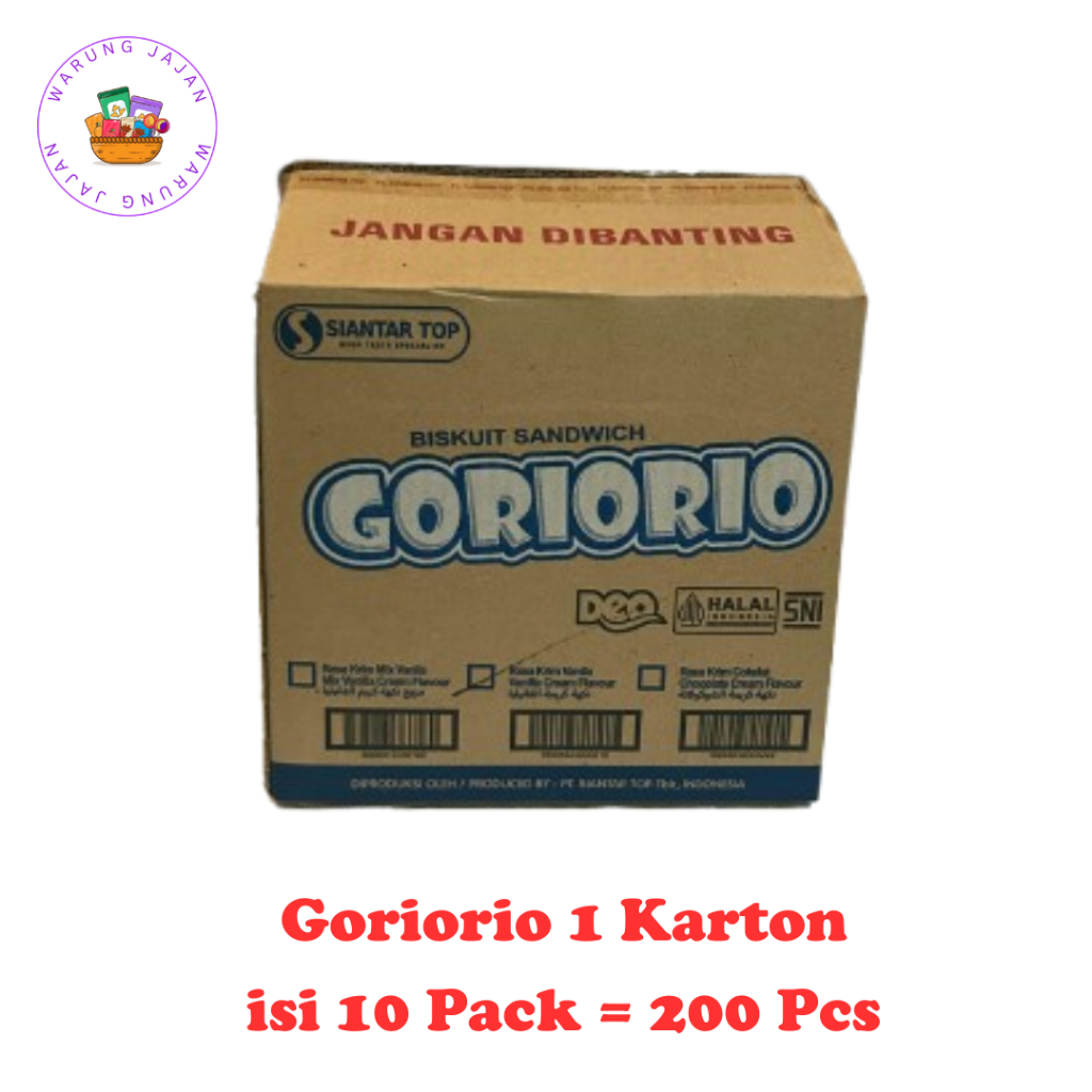 

Goriorio 1 Dus isi 10 Pack, 1 PAck isi 20 Pcs = 1 Dus = 200 Pcs