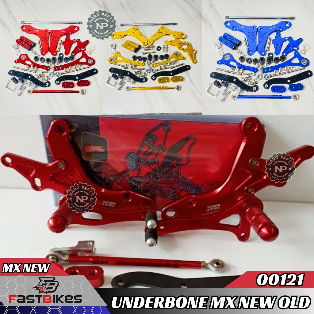 Underbone Jupiter MX New 135 Old MX King 150 Full Set Footstep Underbon Fastbikes Full CNC