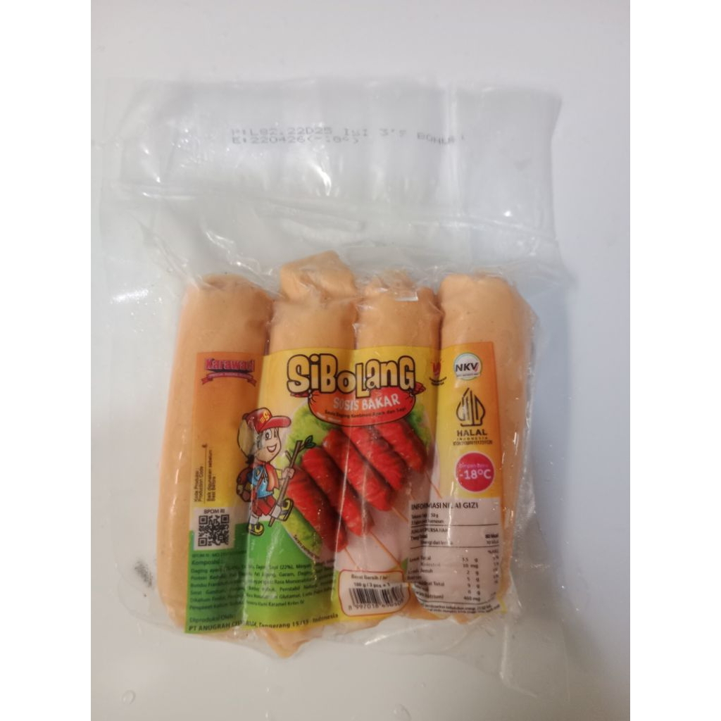 

Sibolang sosis bakar 180gr isi 4
