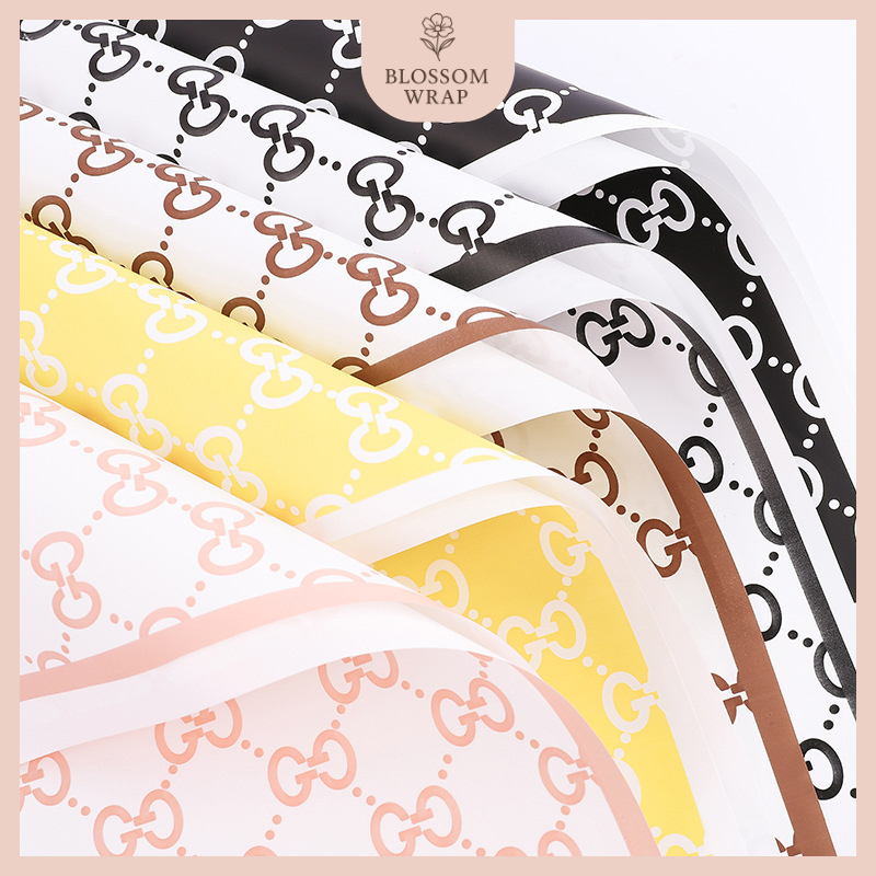 

20 LEMBAR Kertas Buket Bunga Flower Wrapping Paper Cellophane Motif Buket KB6118